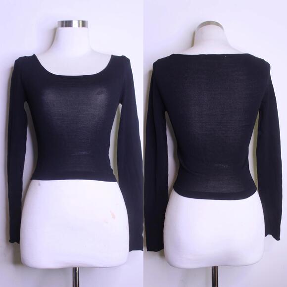 Zara Black Sexy Knit Top - Small - Picture 1 of 4